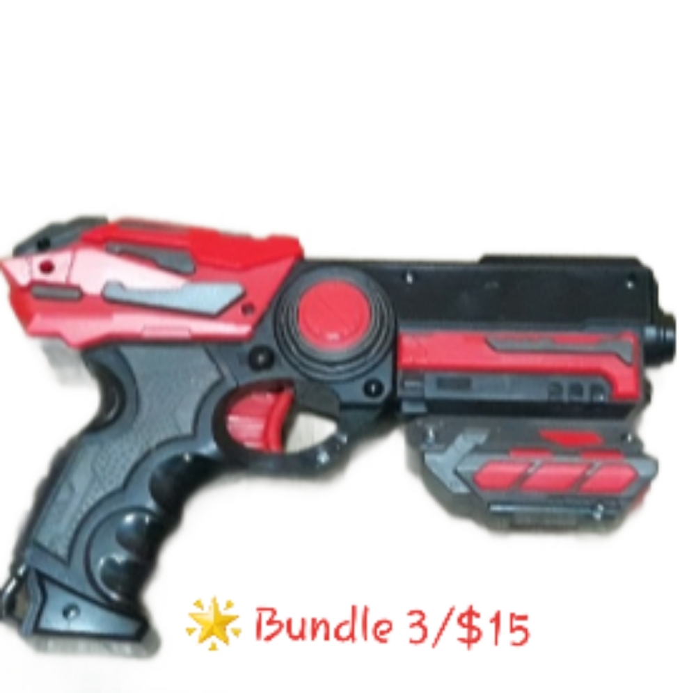 World Tech Warrior Spring Pump Swift Dart Blaster Toy - Red / Black